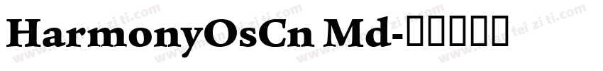 HarmonyOsCn Md字体转换